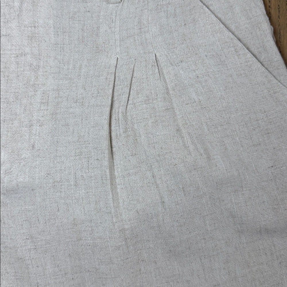 West of Melrose Tilly’s Women's Linen Oatmeal Shorts Size X-Small - Picture 4 of 11